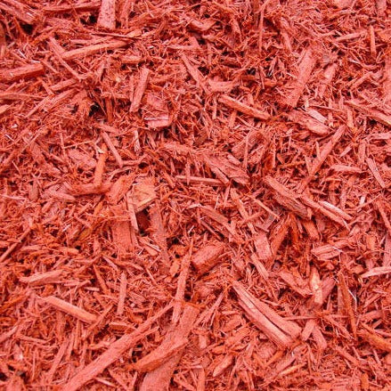 an image of red mulch